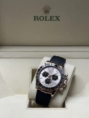 Rolex Cosmograph Daytona NUEVO JUEGO COMPLETO CAJA PAPELES Oro Rosa Sundust 126515 Foto 1 de 3