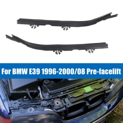 2 peças junta de vedação de lente de farol dianteiro preto compatível com BMW 5 Series E39 1996-2000 - Imagem 1 de 4