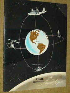 RARE Original Manual Catalog HILLER HELICOPTERS 1956 Annual Report Photos 222 - Picture 1 of 12