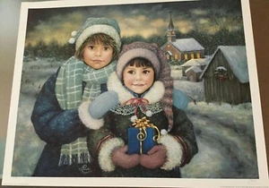 Chantal Poulin Hand Signed Numbered Limited Edition Print "A Season for Sharing" - Picture 1 of 9