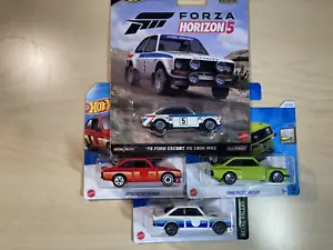 Hot wheels bundle x 4 Ford Escort RS 2000 collection + RS1800 MK2 on Real Riders - Picture 1 of 16