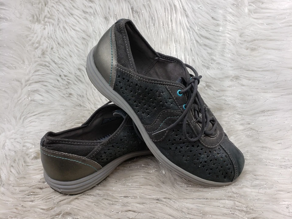 Zapatos activos informales de cuero negro ARAVON talla US 8.5 D Foto 1 de 4