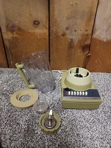 Vintage Scovill Hamilton Beach Blender Avocado Green 14 Speed - Model 624 - Picture 1 of 12