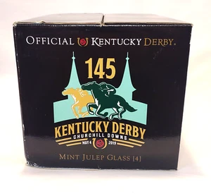 Kentucky Derby Mint Julep Glasses Sealed 4-Pack Churchill Downs 145 KY Derby - Picture 1 of 6