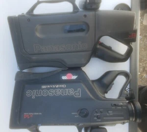 Vintage Panasonic OmniMovie VHS HQ Camcorder AFx8 and  AF X14 Lot Of 2 See Pics - Picture 1 of 15