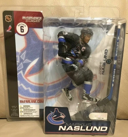 Markus Naslund Vancouver Canucks McFarlane Action Figure NHL Series 6 New in Box Cover