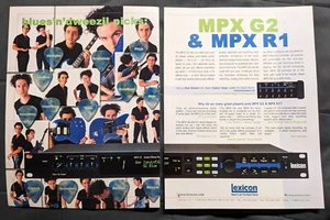 BLUES SARACENO & DWEEZIL ZAPPA 2000 LEXICON MPX G2 CENTERFOLD MAGAZINE PRINT AD - Picture 1 of 1