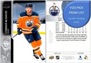 2021-22 Upper Deck Series 1 LNH cartes BASE hockey (1 - 200) - U-Pick From List