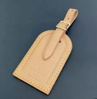 Louis Vuitton Luggage Tag Natural Vachetta Large Authentic