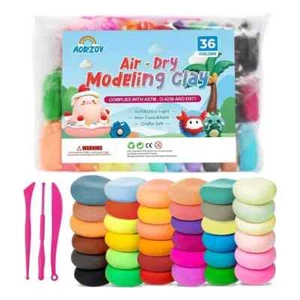 36 Colors Air Dry Clay for Kids Modeling Clay Kit Magic Foam DIY Clay with 3 ... - Picture 1 of 1
