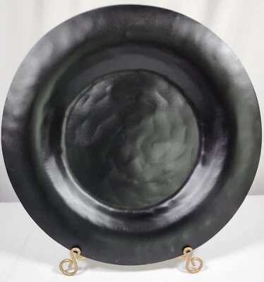 Plato decorativo negro primitivo vintage de 12" decoración de cocina de granja  Foto 1 de 4