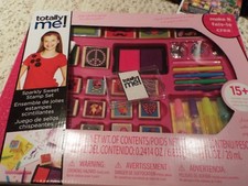 Totally Me! Sparkly Sweet Stamp Set 15+ wooden stamps for age 6+ free shipping