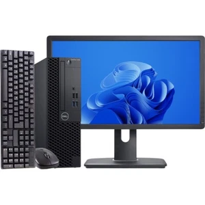 Dell OptiPlex Desktop Computer PC Intel i5 8GB RAM 256GB SSD 20in LCD Windows 11 - Picture 1 of 5