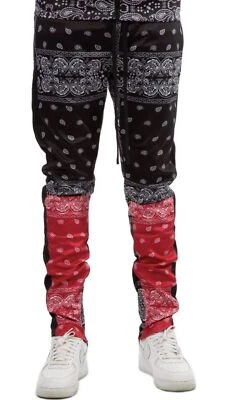 FBRK 2Tone 佩斯利运动裤-全新带标签 — 第 1/4 张图片