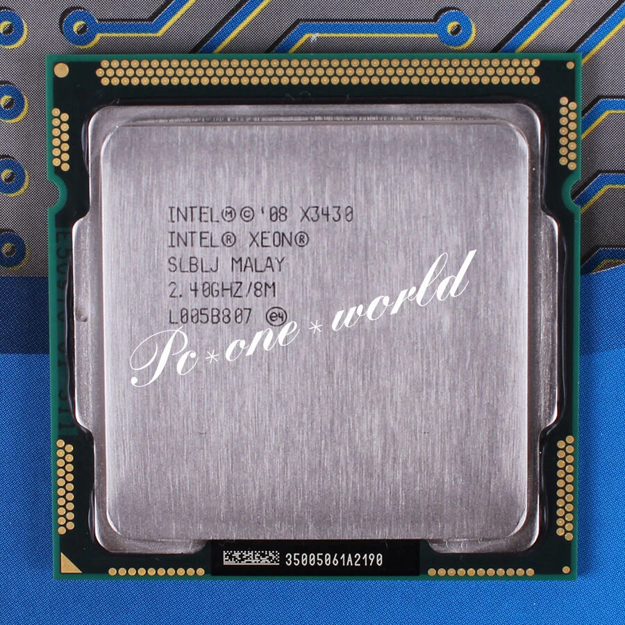 100% OK SLBLJ Intel Xeon X3430 2.4 GHz Quad-Core Processor CPU - Image 1 of 1