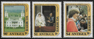 Antigua #663-5 MNH Set - Royal Wedding