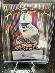 2024 Leaf Vivid Fútbol Tyreek Hill Burst B-Th2 5/10 Automático Prismático - Imagen 1 de 2