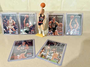 1992 Kenner Starting Lineup USA Larry Bird Figure Dream Team plus 6 USA CARDS - Picture 1 of 3