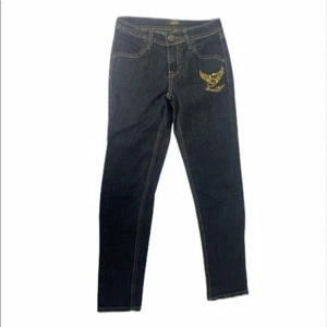 Girl's Size 10 Skinny Jean’s South Pole Dark Wash Denim 5 Pocket Embroidered - Picture 1 of 9