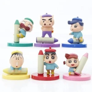 Figura Juguete Crayón Shin-chan 6 Piezas Kazama Tōru Satō Masao PVC Anime Juguetes Regalo - Imagen 1 de 5