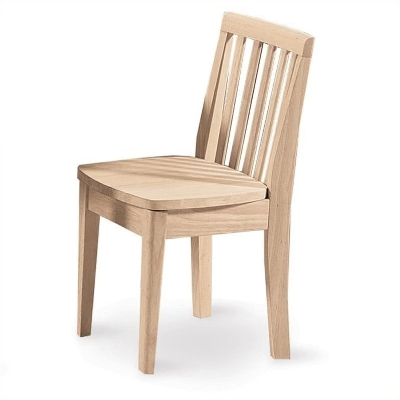 International Concepts 263P Pair of Mission Juvenile Chairs Unfinished