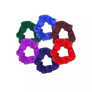 Mädchen Mini/klein Satin Feel Schule Haar Scrunchie Wackel Haarband elastische Krawatte - Bild 1 von 9