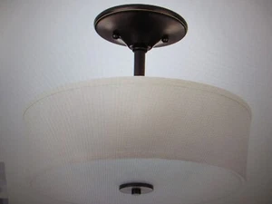 Progress Lighting Inspire Collection 17-Watt Antique Bronze LED Flush Mount - Picture 1 of 5