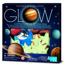 4M Glow Planets & Nova Stars - Astronomy Space Stem Toys Gift Room Décor For & &