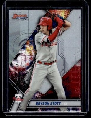2019 Bowman's Best Top Prospects Bryson Stott Philadelphia Phillies #TP-6 - Image 1 of 2
