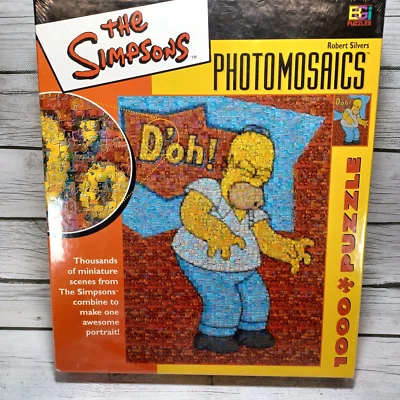 The Simpsons Photomosaics 1000 Puzzle Shrinwraped Homer Simpson D'oh! - Image 1 of 4