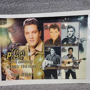 GRENADA GREN ELVIS PRESLEY STAMPS 2004 MNH 50TH ANNIVERSARY OF THAT'S ALL RIGHT - Picture 1 of 4