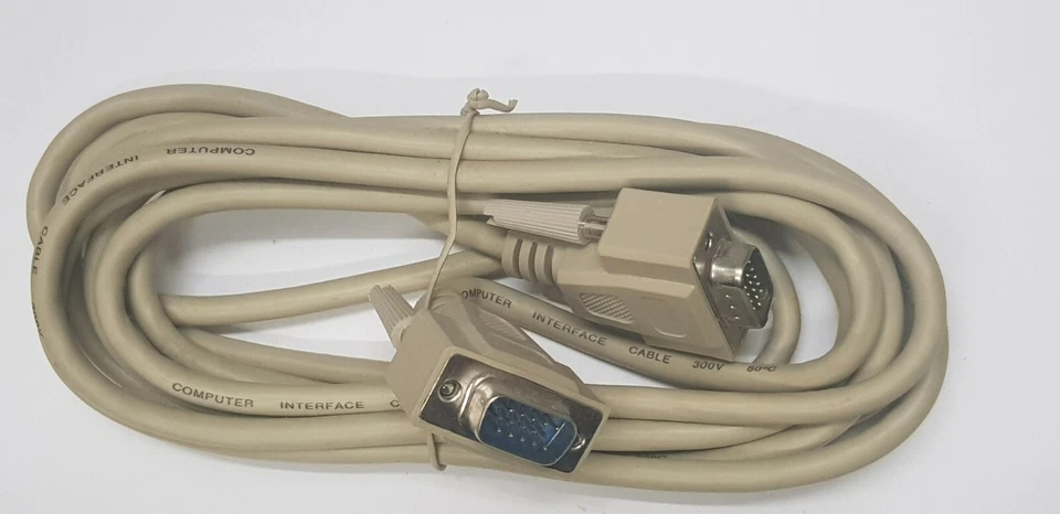 *** 5m S-VGA Kabel SVGA XGA VGA Stecker Full HD Monitor Anschlusskabel PC *** - Bild 1 von 1