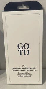 GOTO iPhone 14 Pro/14, iPhone 13 Pro/13 Tempered Glass Screen Protector Reg: $40 - Picture 1 of 8