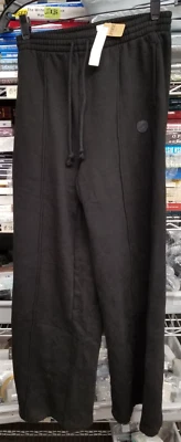 Victoria's Secret PINK 11233546 Premium Fleece Wide-Leg Pants Sz XS Black - Image 1 of 4