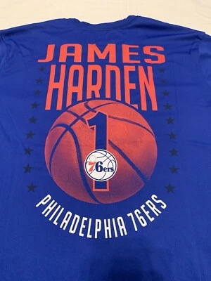 James Harden Philadelphia Sixers 76ers NBA Dri-fit manga curta grande novo com etiquetas - Imagem 1 de 4