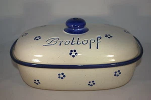 Brottopf 30 cm avena ovalada, gres Westerwald - Imagen 1 de 2