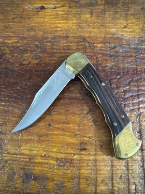 Vintage Buck 110 Finger Groove Knife. Signed By Chuck Buck. 2003 - Image 1 of 4