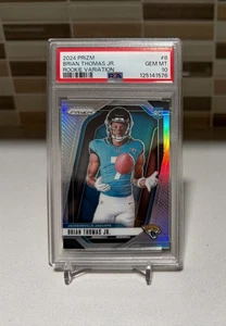 Prizm Silver Rookie Variation #8 2024 Brian Thomas Jr. RC PSA 10 Jaguars - Imagen 1 de 2