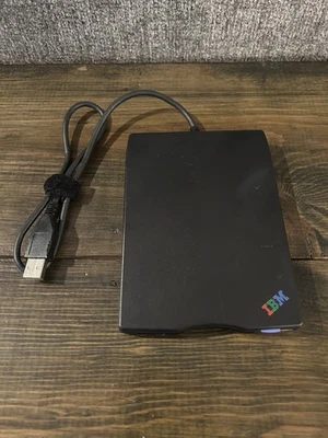 IBM USB Portable Diskette Drive MPF82E External Floppy Drive - Image 1 of 4