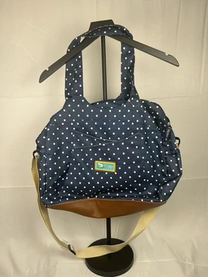 Lily Bloom Polka Dot Tote Bag with Brown Accents - Image 1 of 4