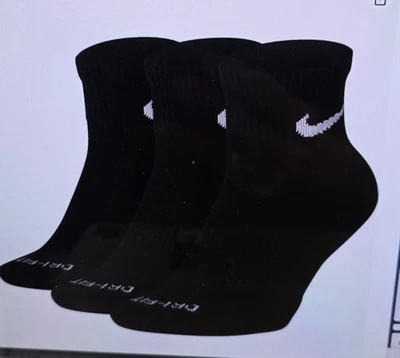 Nike Everyday Plus Dri-Fit Calcetines Cojín Tobillo Paquete de 3 Pequeños JUVENTUD 3Y-5Y WMN 4-6   Foto 1 de 4