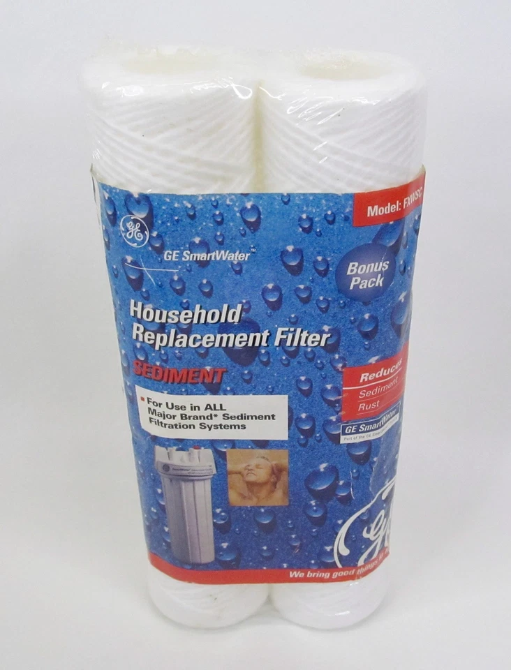 Filtros de agua para sedimentos domésticos GE SmartWater genuinos | FXWSC 2-Pk | 2,5" x 10" Foto 1 de 1