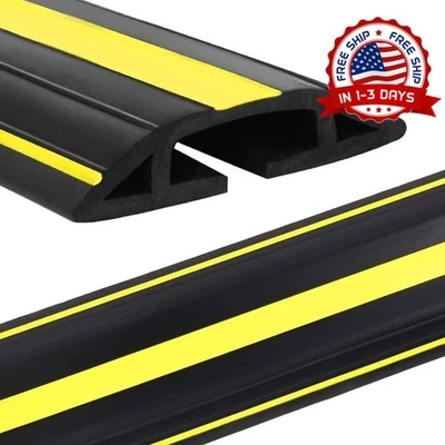 Cubierta De Cable De Suelo De PVC Resistente De 10 FT Protector De Cables Suelo Foto 1 de 4