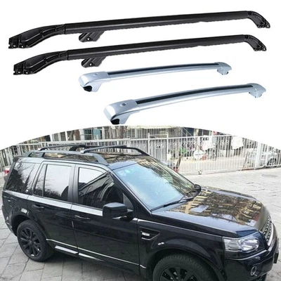 Barra transversal portaequipajes de techo 4 piezas para Land Rover Freelander 2 LR2 2007-2015 carga Foto 1 de 4