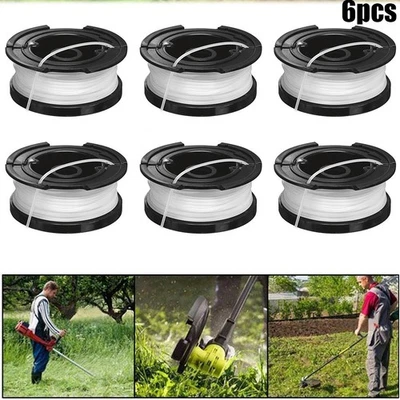 Confezione 6 Bobine Per Black Decker A6481 Ricambio Linea Per Tagliaerba Kit Ric - Imagen 1 de 4