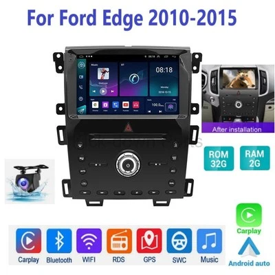For 2010-2015 Ford Edge 9" Android Auto fit for Apple Carplay Stereo Foto 1 de 4