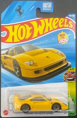 Hot Wheels FERRARI F40 COMPETIZIONE, Amarillo, A-Case, ** ENVÍO EN CAJA ** Foto 1 de 4