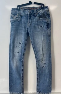 Herren Rock Revival Jeans PRUITT Relaxed Straight 17 Distressed 32x30 - Bild 1 von 14