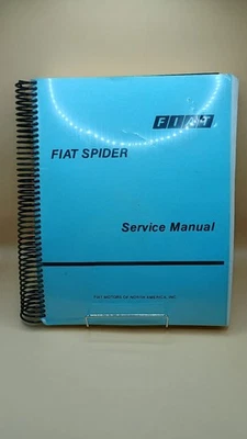 Fiat Spider 1982 manual de serviço encadernado em espiral - Imagem 1 de 4
