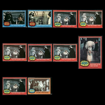 Star Wars 1977 Topps Lot (10) Vintage 1st Edition Darth Vader - Image 1 of 4